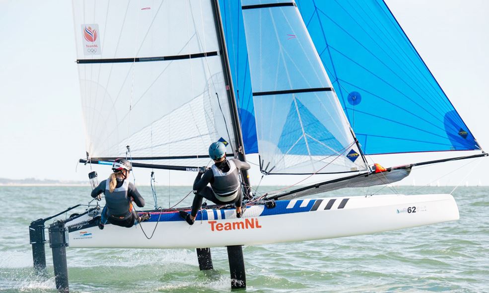 Couvert & Becker tijdens Nacra 17 Youth European Championships - Foto: Joao Costa Ferreira